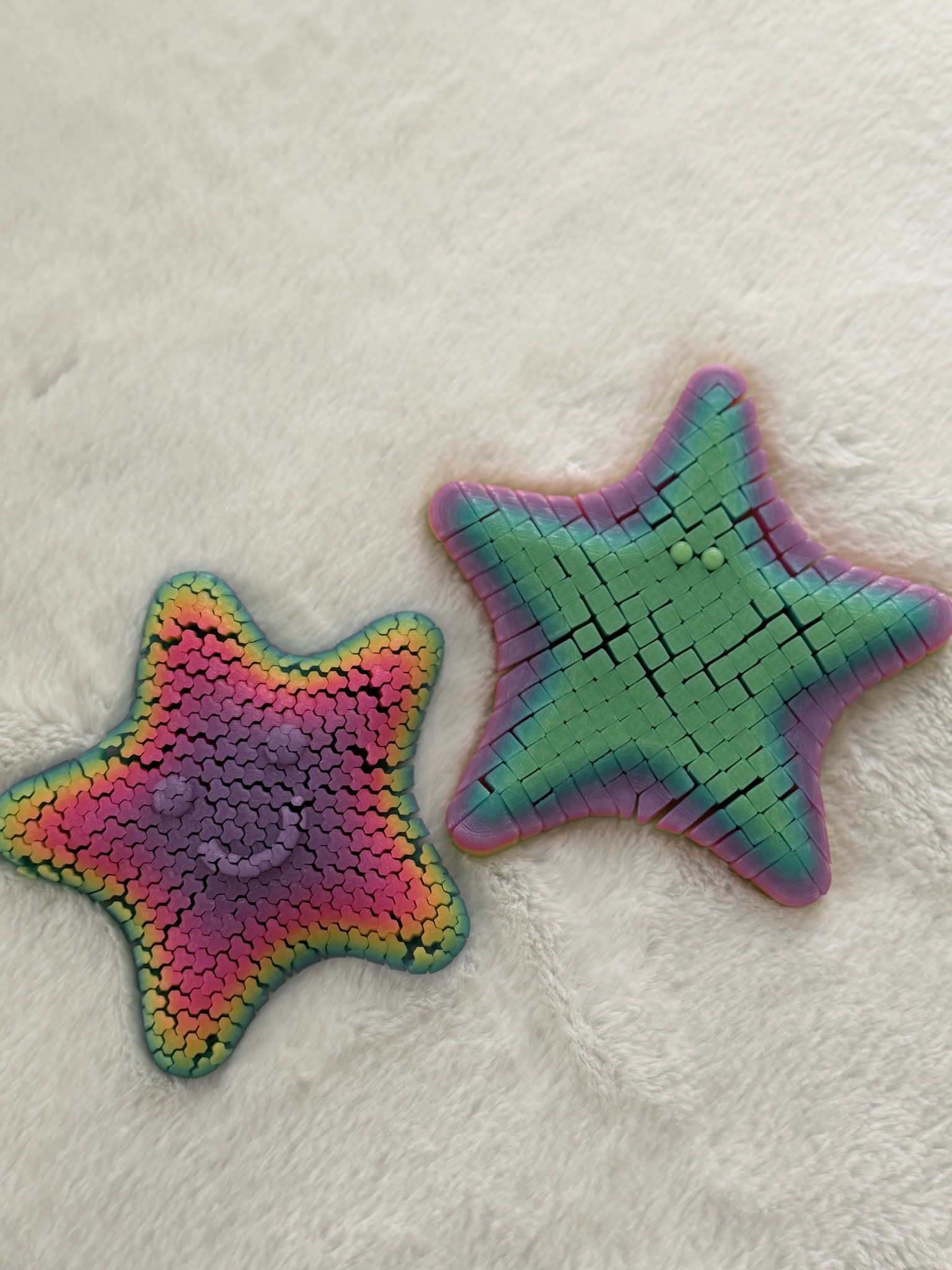 Real colorful sensory starfish made by LANZÁRI